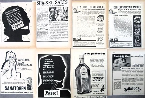 150+ vintage reclames Persoonlijke verzorging 35-67 Meenk, Ophalen of Verzenden, Gebruikt, Overige typen