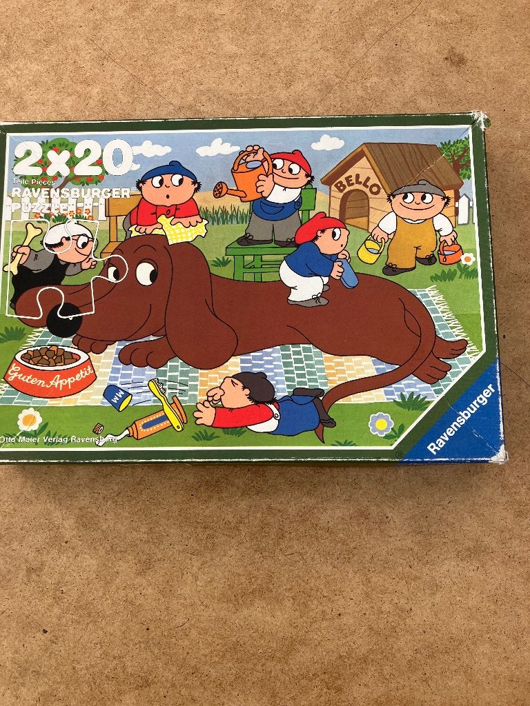 mainzelmannchen puzzel, Verzenden, Gebruikt