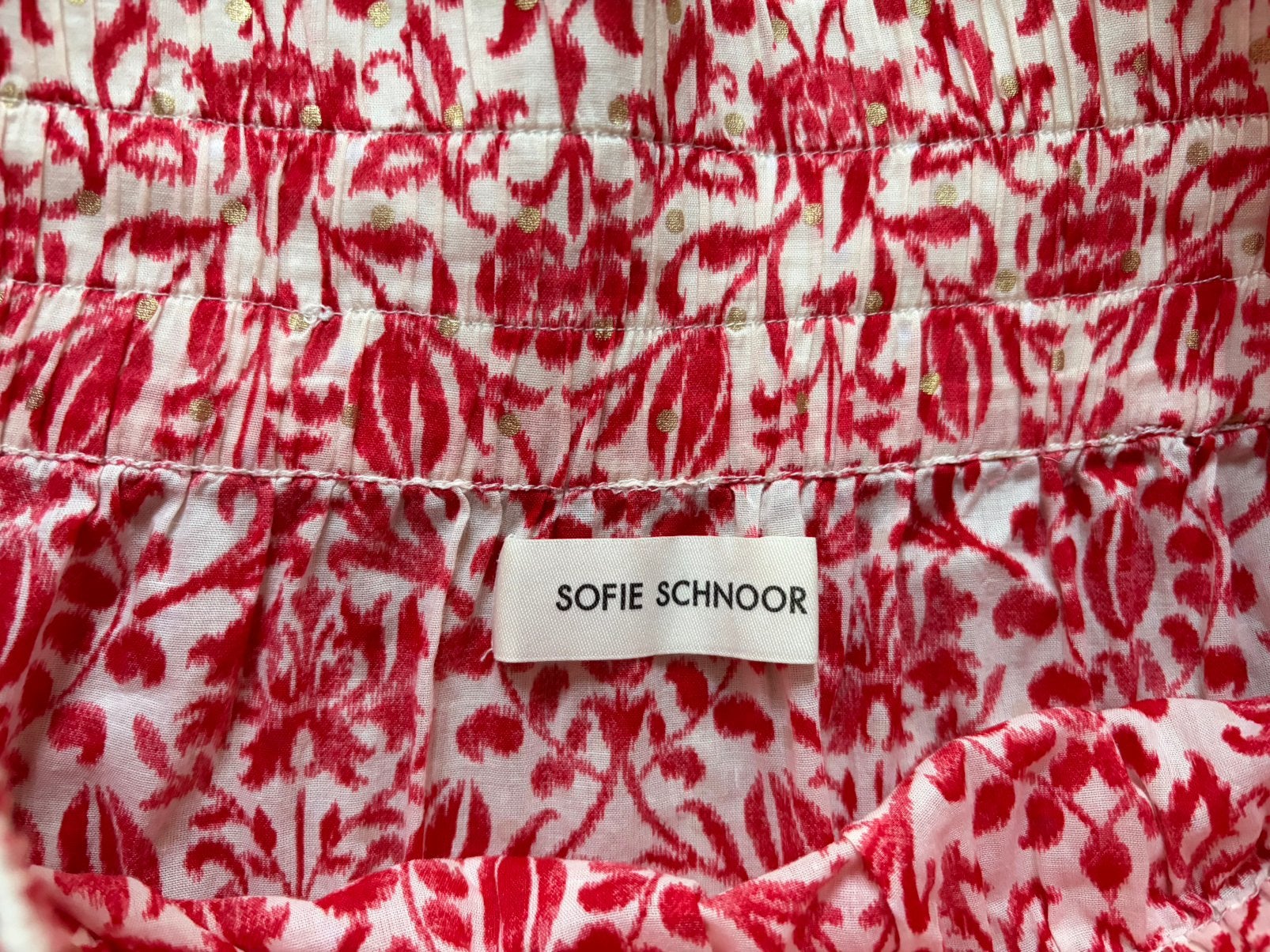 Prachtige Sofie Schnoor Lange Rok – Rood/Wit – Maat M, Kleding | Dames, Maat 38/40 (M), Ophalen of Verzenden, Sofie Schnoor, Rood
