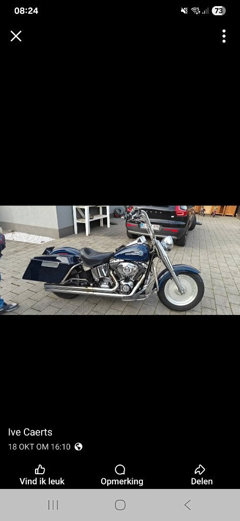 Harley davidson fatboy, 2 cilinders, 1340 cc, Chopper, Gebruikt