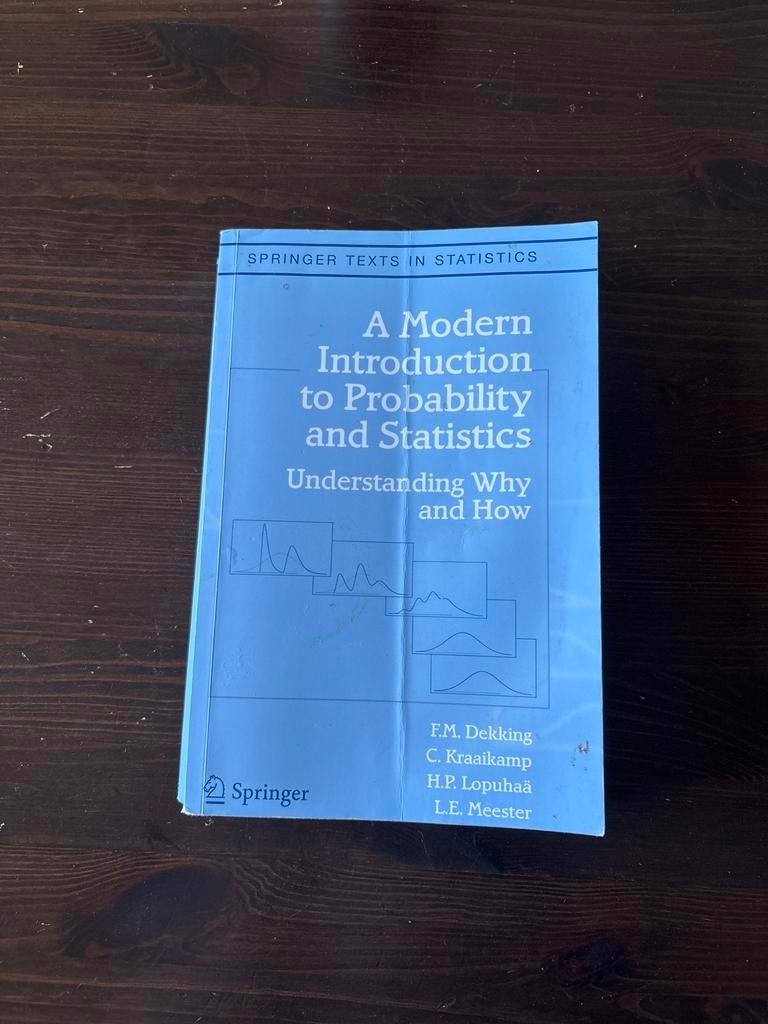Statica boek: A Modern Introduction to Probability and Stati, Ophalen of Verzenden, Beta, Gelezen, WO