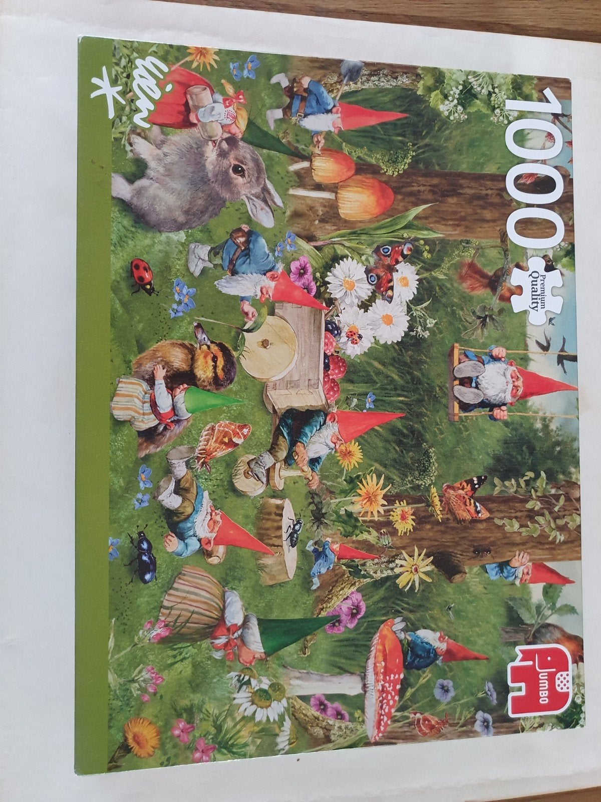 puzzel kaboutertuin, Hobby en Vrije tijd, Ophalen of Verzenden, 500 t/m 1500 stukjes, Gebruikt