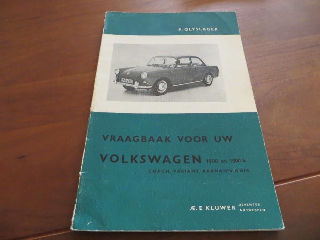 Vraagbaak Volkswagen 1500, VW 1500 S, VW Karmann Ghia af '61, Auto diversen, Handleidingen en Instructieboekjes, Ophalen of Verzenden