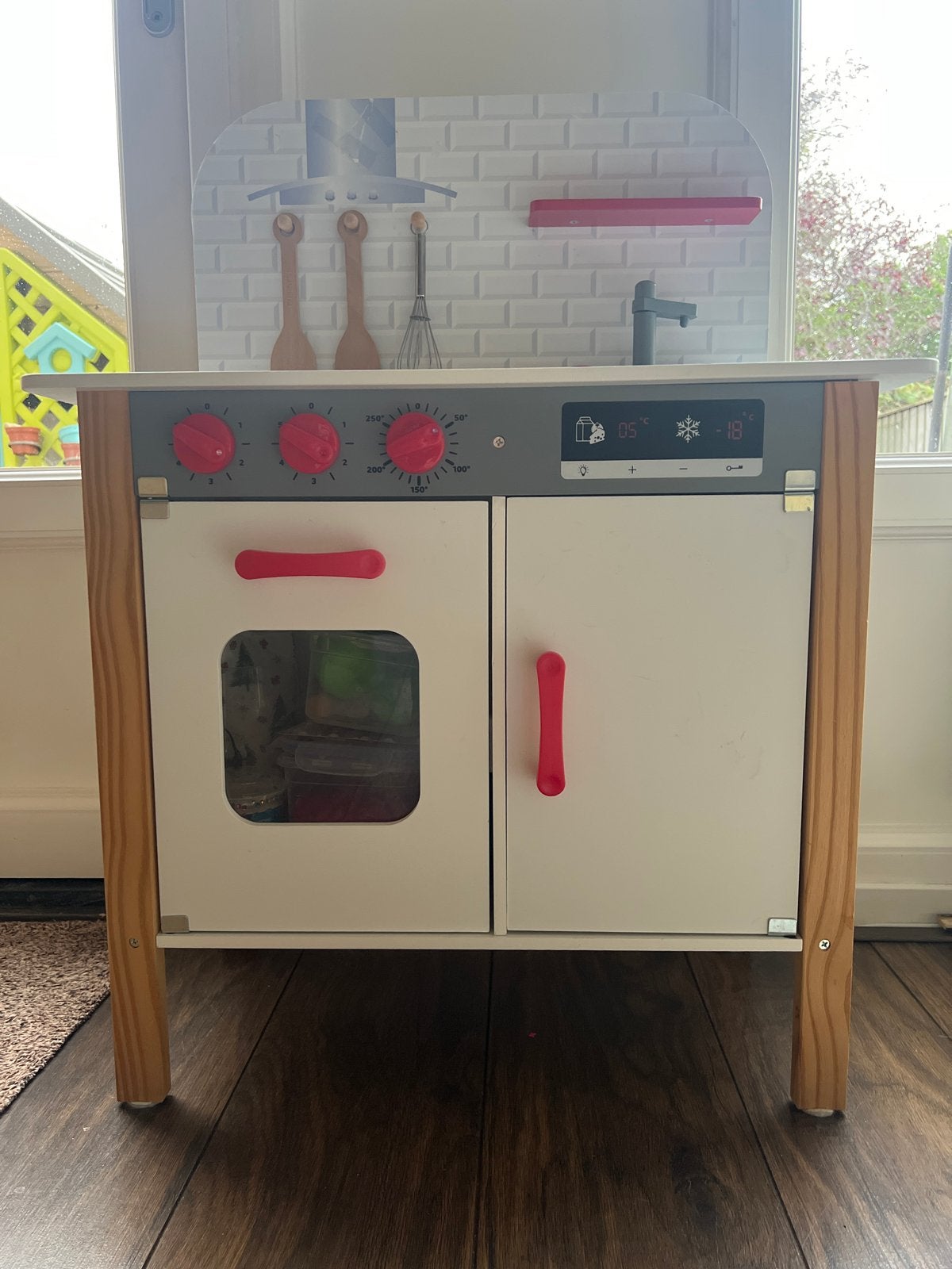 Houten kinderkeuken met accessoires, Ophalen, Gebruikt, Hout, Speelkeuken