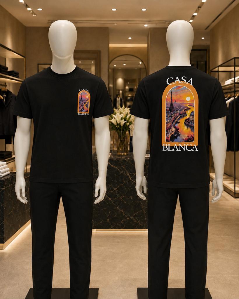 Casablanca t-shirt zwart - maat L, Ophalen of Verzenden, Nieuw, Maat 52/54 (L), Zwart