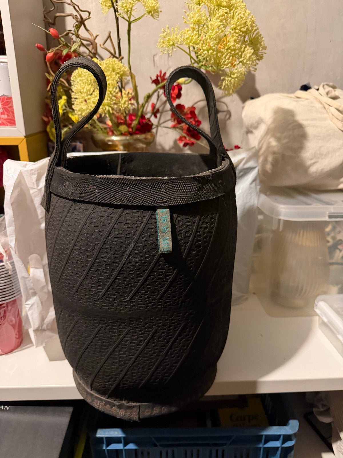 Unieke Upcycled Bandenmand - Duurzaam & Stijlvol, Overige materialen, Ophalen of Verzenden, Industrieel, Gebruikt