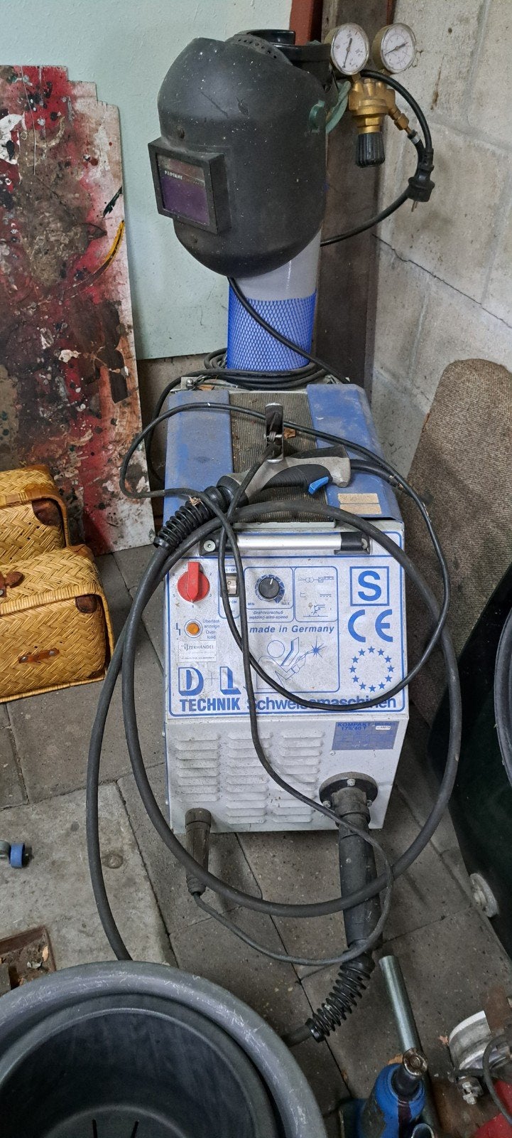 D+L Technik Kompakt 175/40 T MIG-MAG Lasapparaat compleet, Doe-het-zelf en Verbouw, Ophalen, Gebruikt, 150 tot 250 ampère, Co2