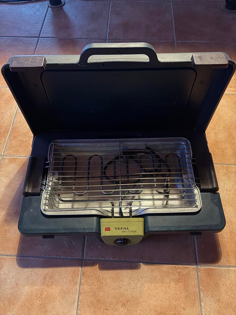 Tefal Grill 'n Pack Elektrische Barbecue met Koffer, Ophalen of Verzenden, Zo goed als nieuw