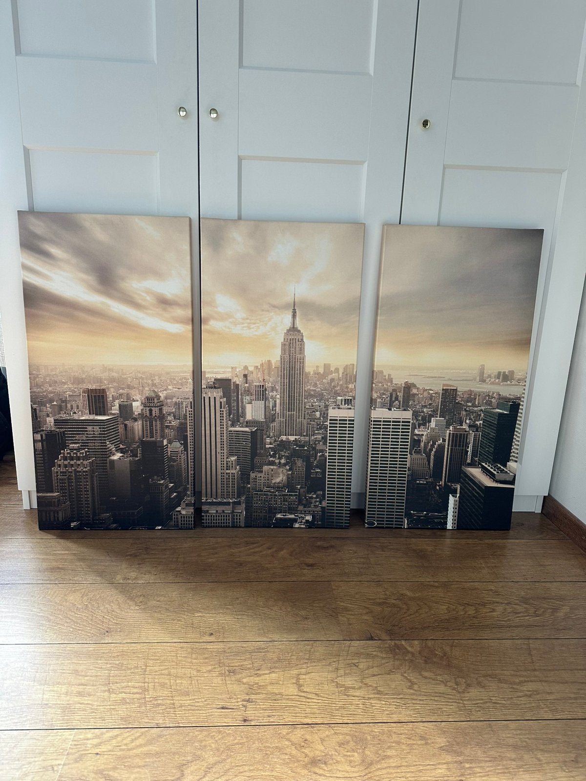 Schilderij 3 luik op canvas - New York, Ophalen