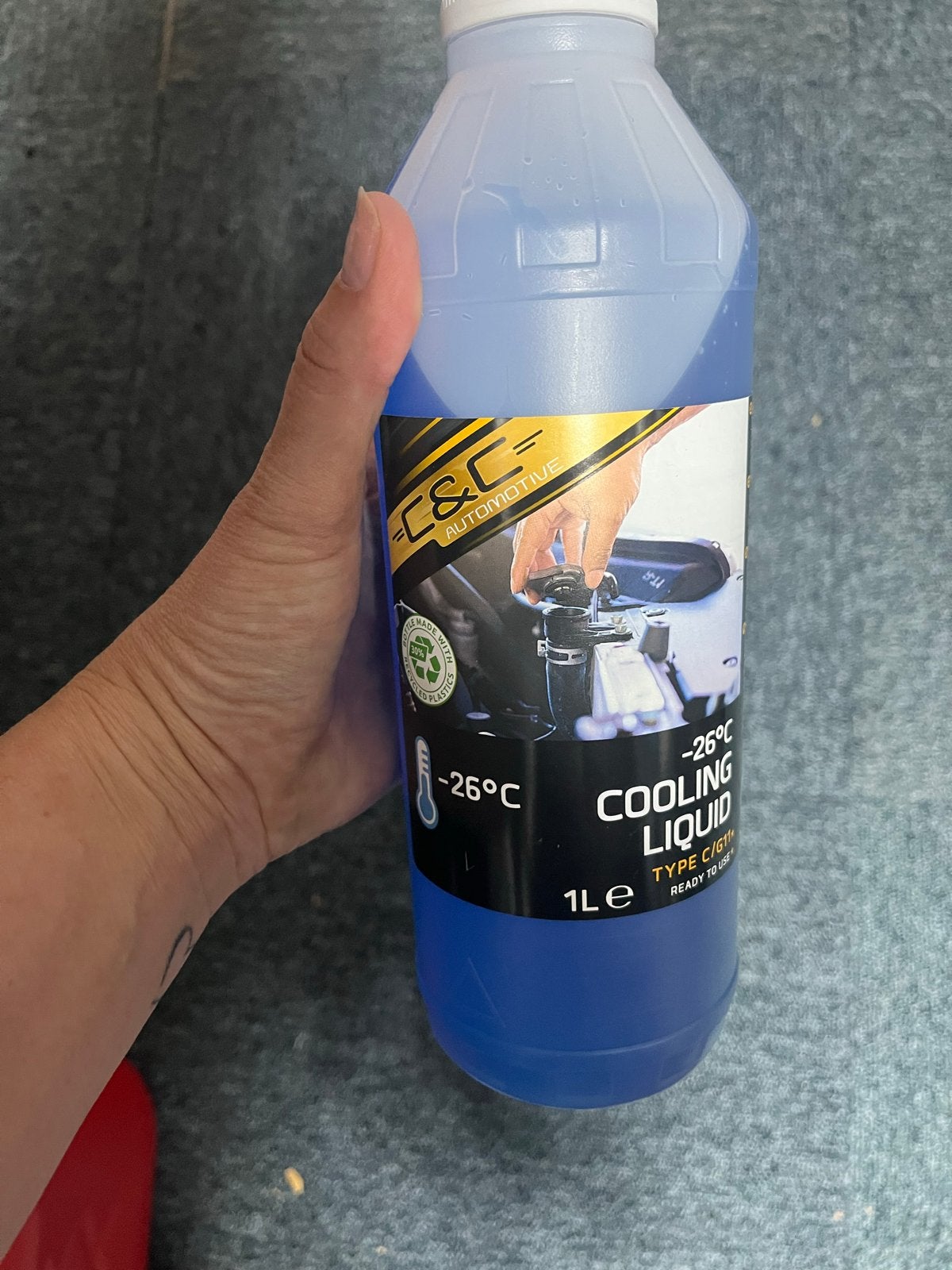 C&C Automotive Koelvloeistof -26C Type C/G11 1L, Auto-onderdelen, Motor en Toebehoren, Ophalen of Verzenden, Nieuw, Universele onderdelen