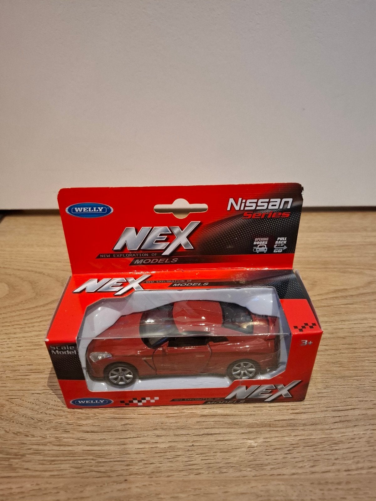Nissan GT-R 1:43 Schaalmodel - Welly NEX, Ophalen of Verzenden, Nieuw, Auto, Overige merken