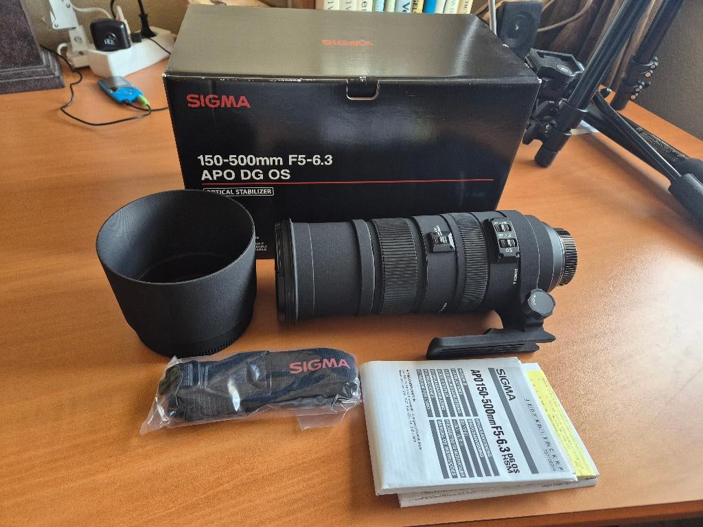 Sigma 150-500mm f:5-6.3 APO DG OS voor Nikon., Ophalen of Verzenden, Zo goed als nieuw, Telelens, Zoom