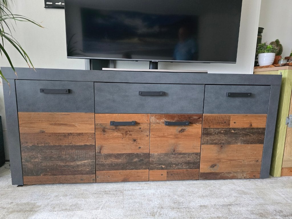 Dressoir in 2 kleuren, Ophalen, Overige materialen, Gebruikt, Met deur(en)