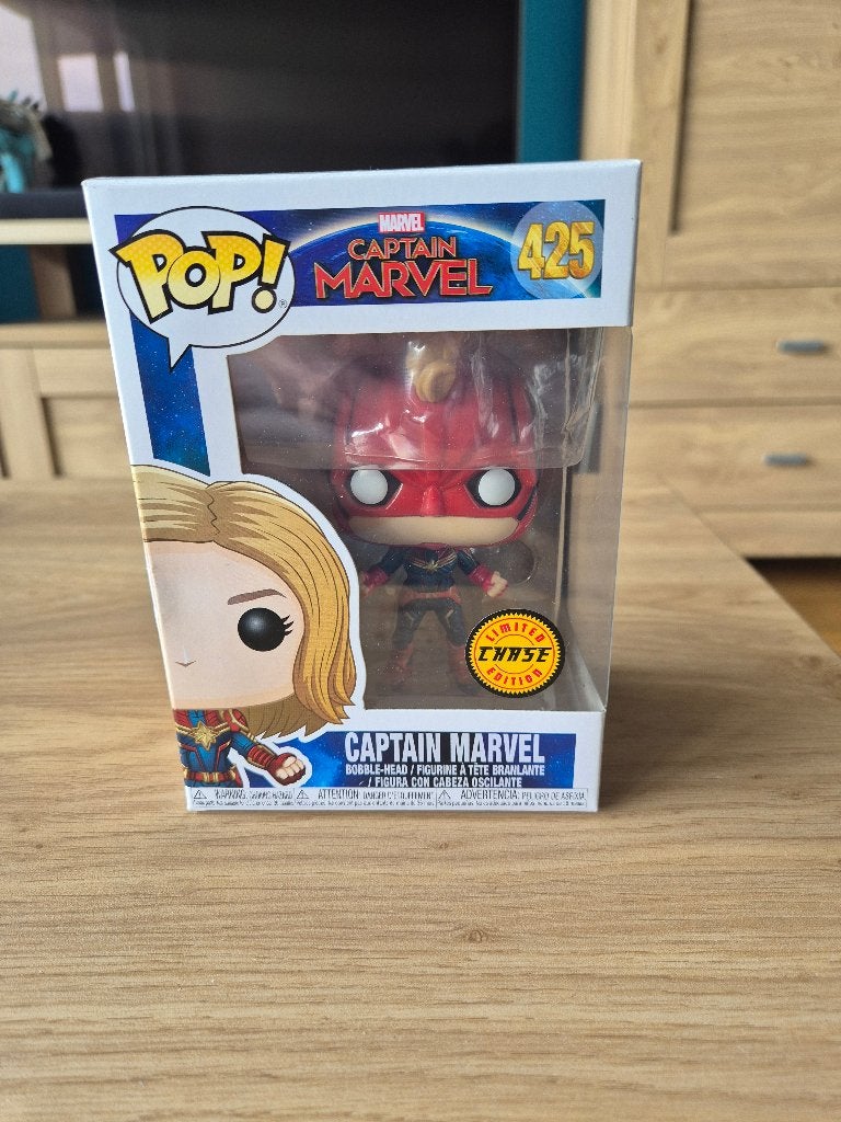 Funko Pop! 425 Captain Marvel Chase!, Ophalen of Verzenden, Zo goed als nieuw