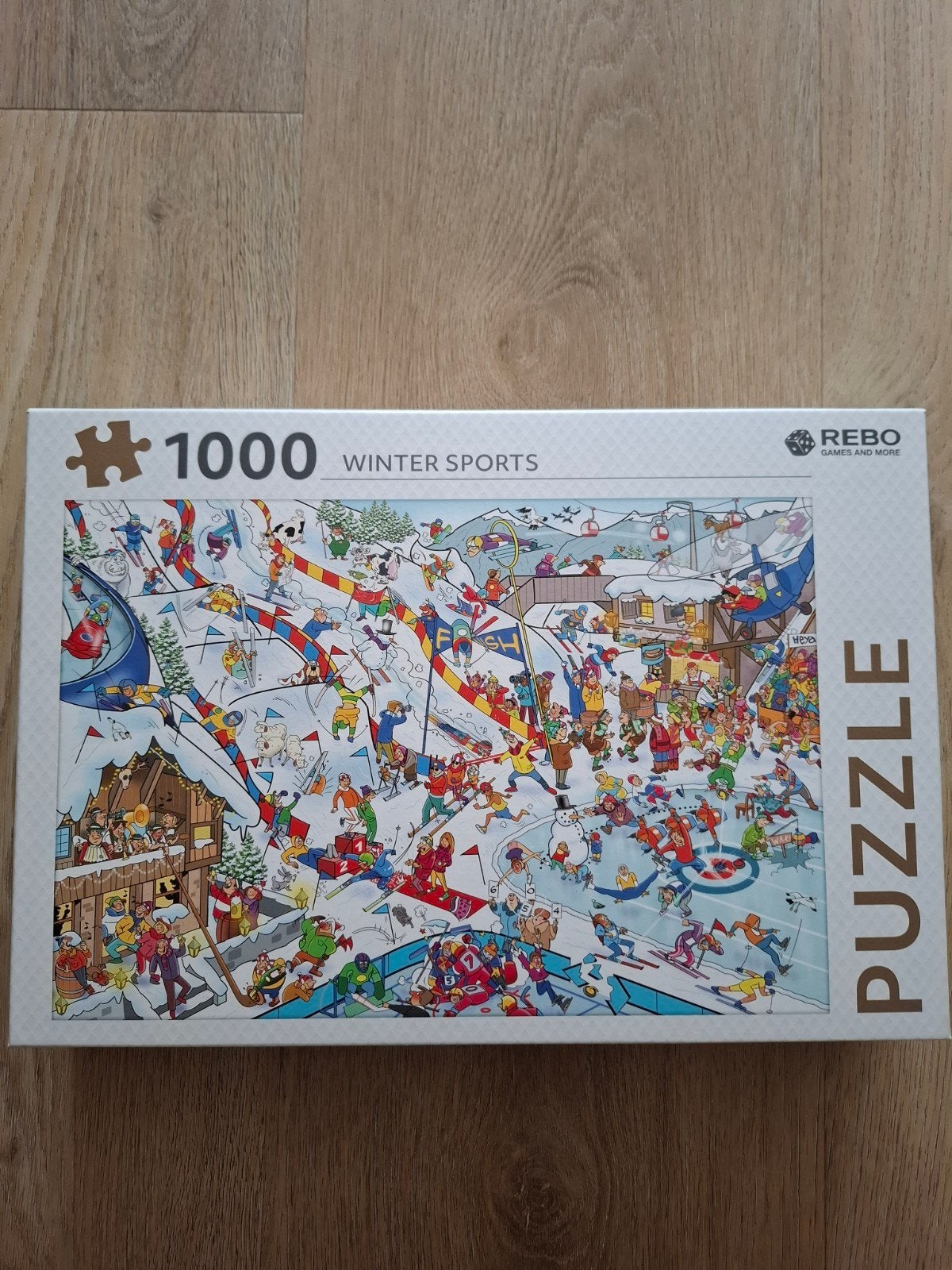 LEGPUZZEL WINTERSPORT, Ophalen of Verzenden, 500 t/m 1500 stukjes, Zo goed als nieuw