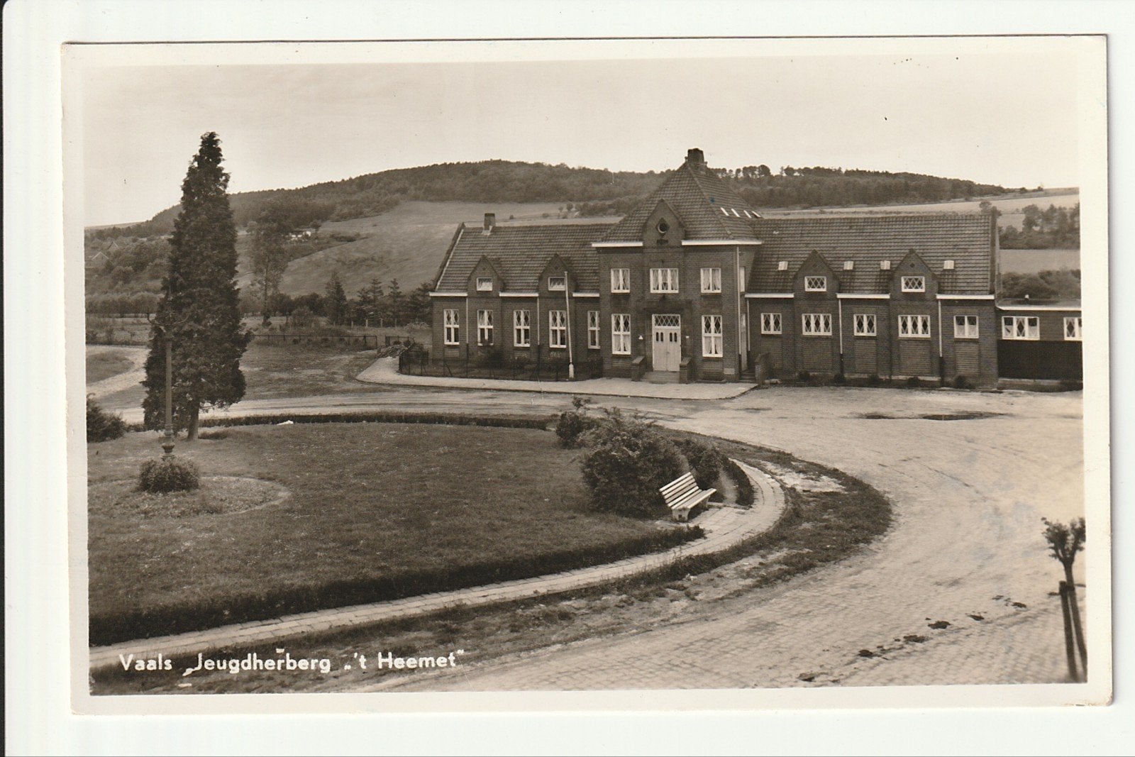 VAALS JEUGDHERBERG 't HEEMET OUD STATION LIMBURGSE TRAM MIJ., Ophalen of Verzenden, 1940 tot 1960, Ongelopen, Limburg