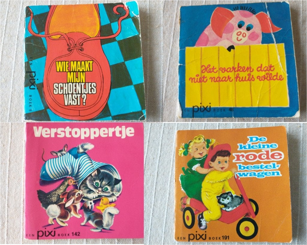 Vintage 4 Pixi boekjes Nr. 5, 48, 142, 191, Boeken, Kinderboeken | Kleuters, Gelezen, Fictie algemeen, Ophalen of Verzenden, 4 jaar