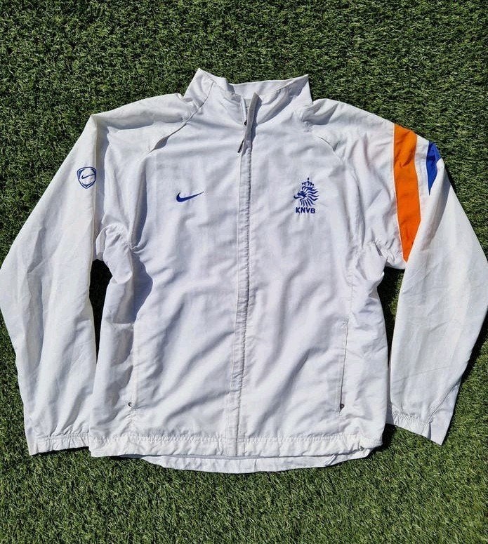 Nederlands elftal jack 2006 Oranje KNVB shirt vest M, Maat 48/50 (M), Wit, Nike, Ophalen of Verzenden