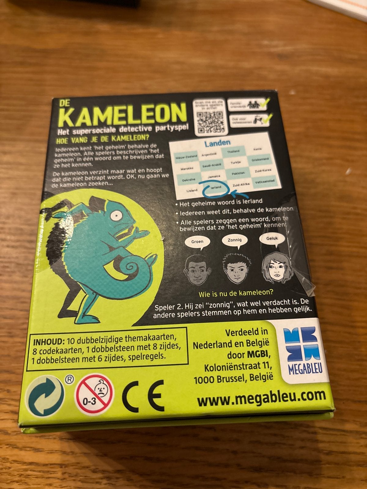 De Kameleon Mini Spel - Bluf en word niet ontmaskerd!, Drie of vier spelers, Ophalen of Verzenden, Nieuw