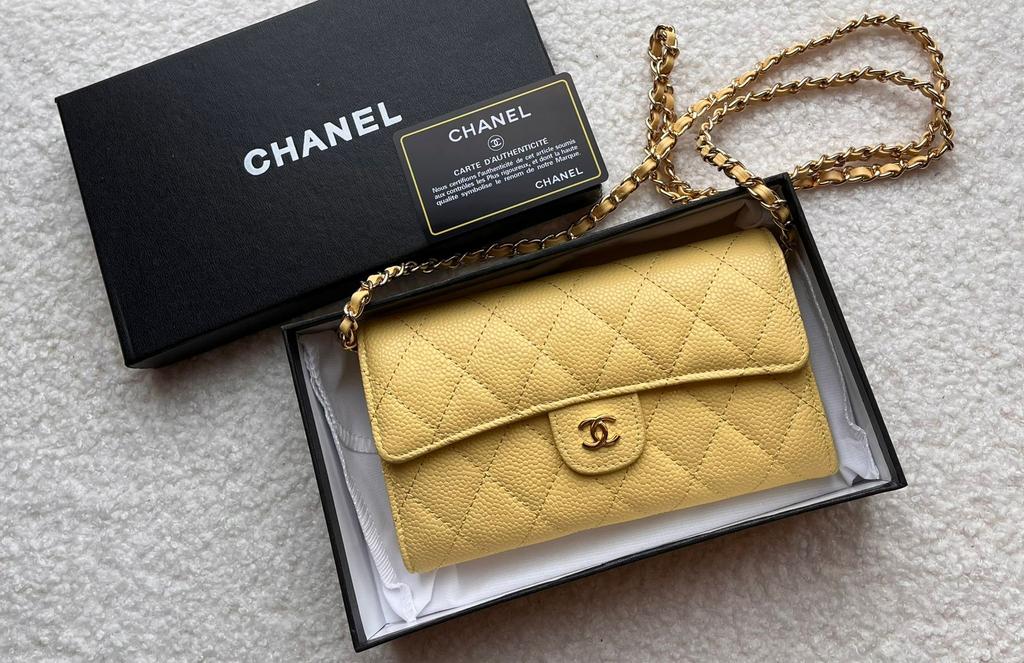 Wallet on chain | Portemonnee tas | Bag | Tas, Overige kleuren, Leer, Nieuw, Ophalen