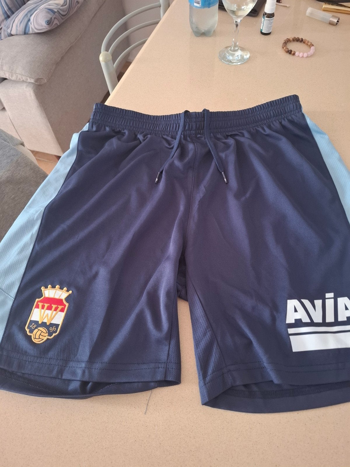 Nieuw Willem II voetbalbroek XL, Ophalen, Maat 52/54 (L), Blauw, Robey
