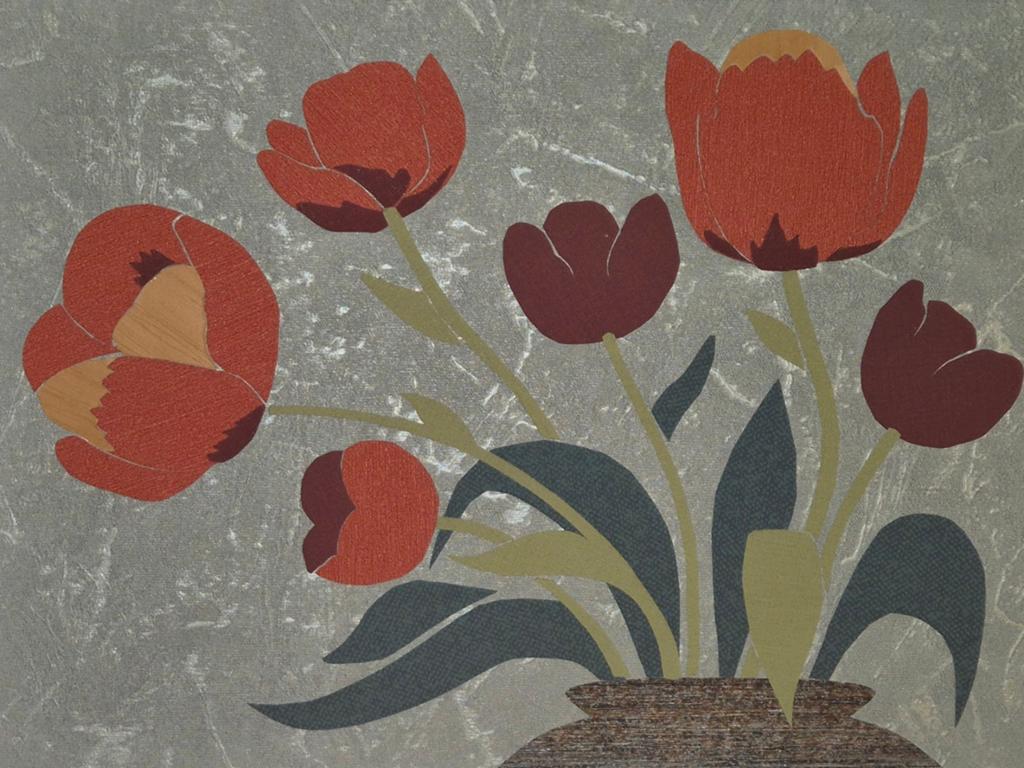 Collage Tulpen Sassefras, Ophalen of Verzenden