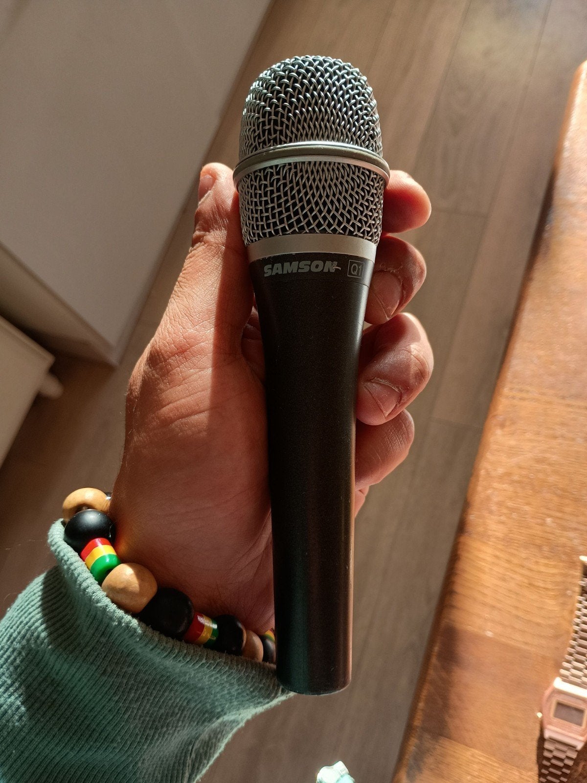 Samson Q1 Zangmicrofoon - Ideaal voor optredens!, Ophalen of Verzenden, Gebruikt, Zangmicrofoon