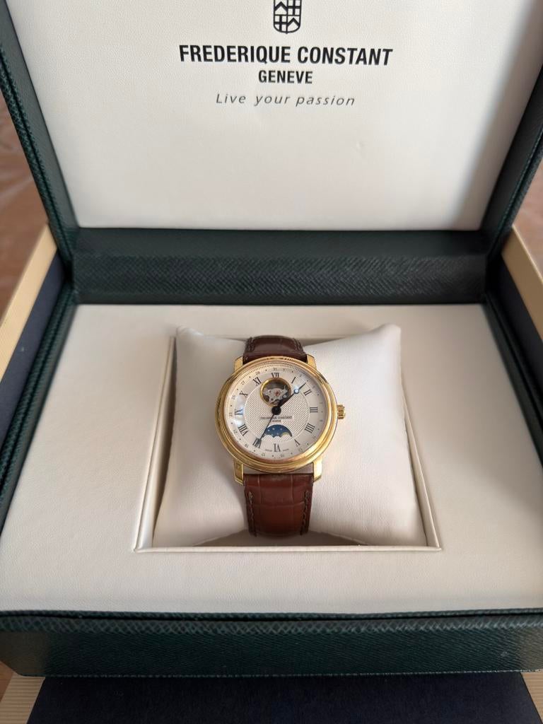 Frederique Constant FC-335MC4P5 (automaat), Overige merken, Polshorloge, Ophalen of Verzenden, Leer