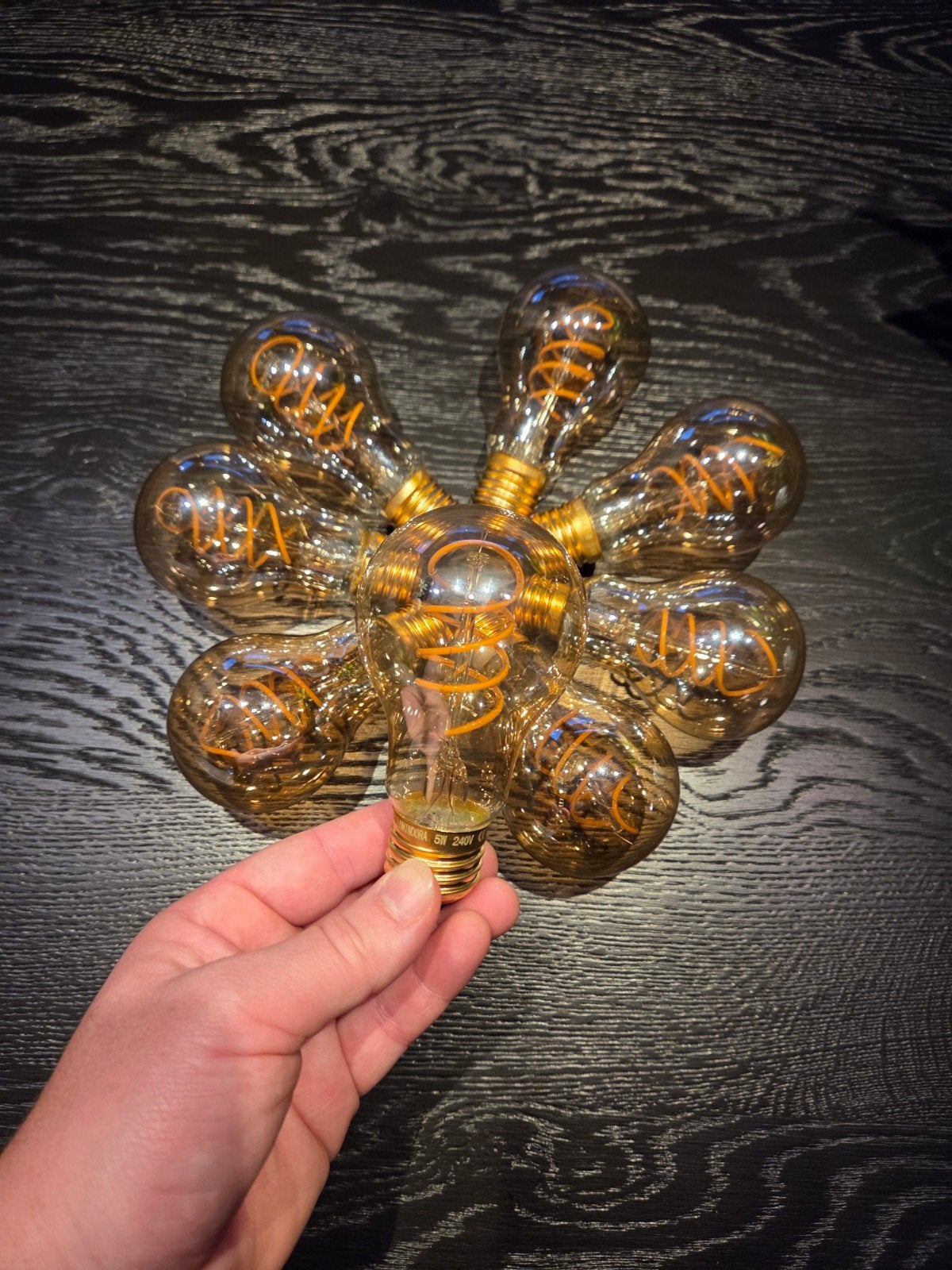 Gloeilampen spiraal E27 (8 stuks), Nieuw, Glas, Dimbaar, E27 (groot)