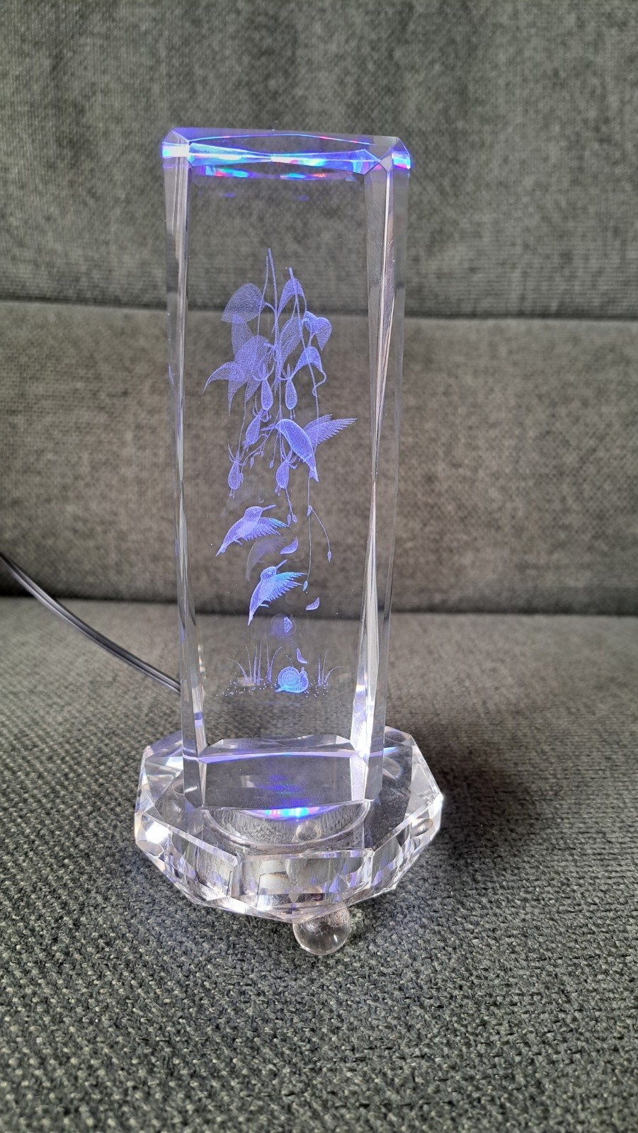kristalglas laserblok, Antiek en Kunst, Ophalen