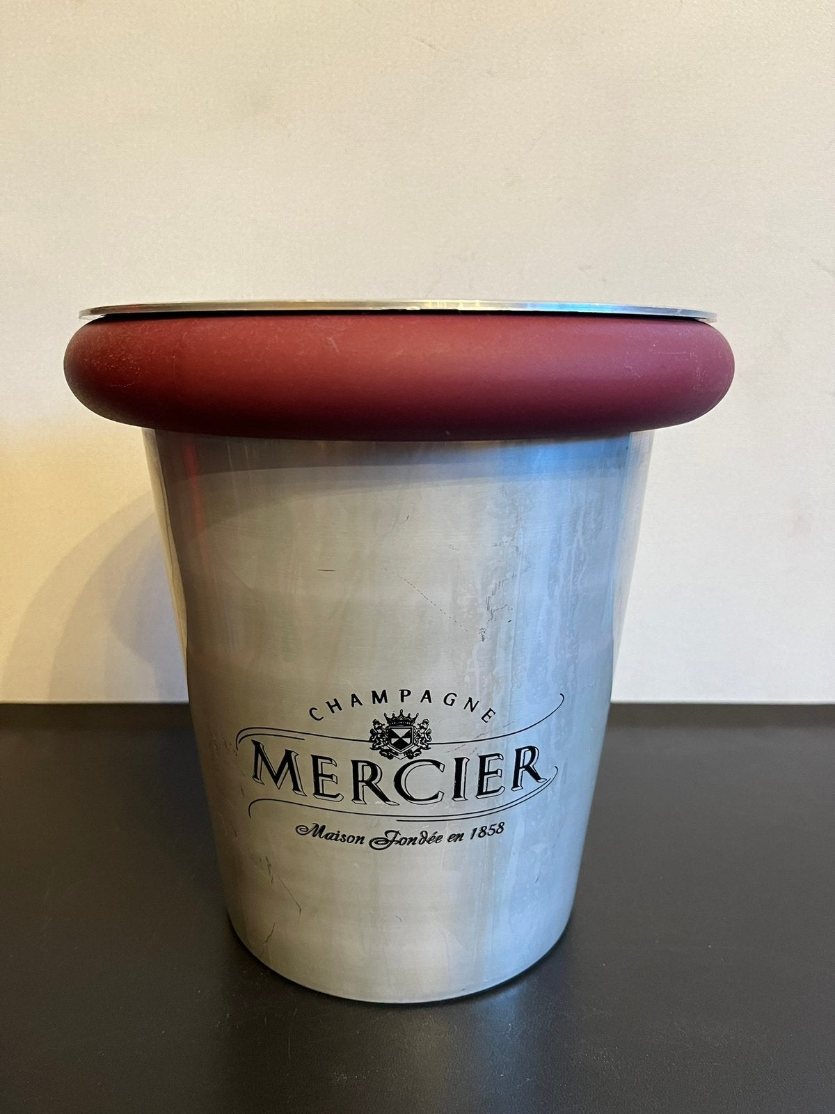 vintage Franse Mercier aluminium champagne ijsemmer, Ophalen of Verzenden