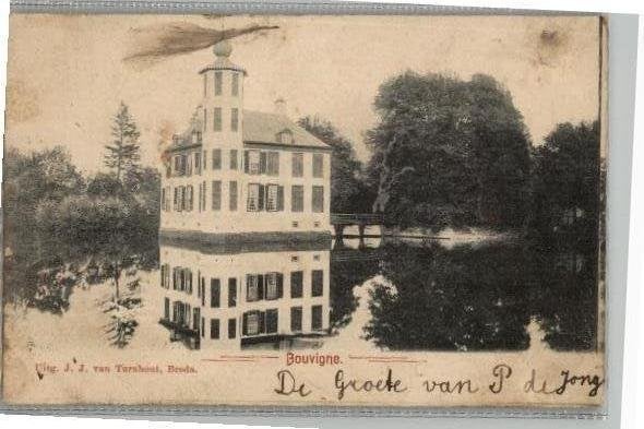 Bouvigne st 1904 uitg J.J. van Turnhout, Ophalen of Verzenden, Voor 1920, Gelopen, Noord-Brabant