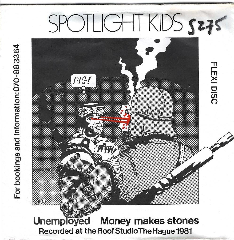 spotlight kids/unemployed-punk/nederpunk-flexi disc/envelopp, Gebruikt, Verzenden, 7 inch, Single