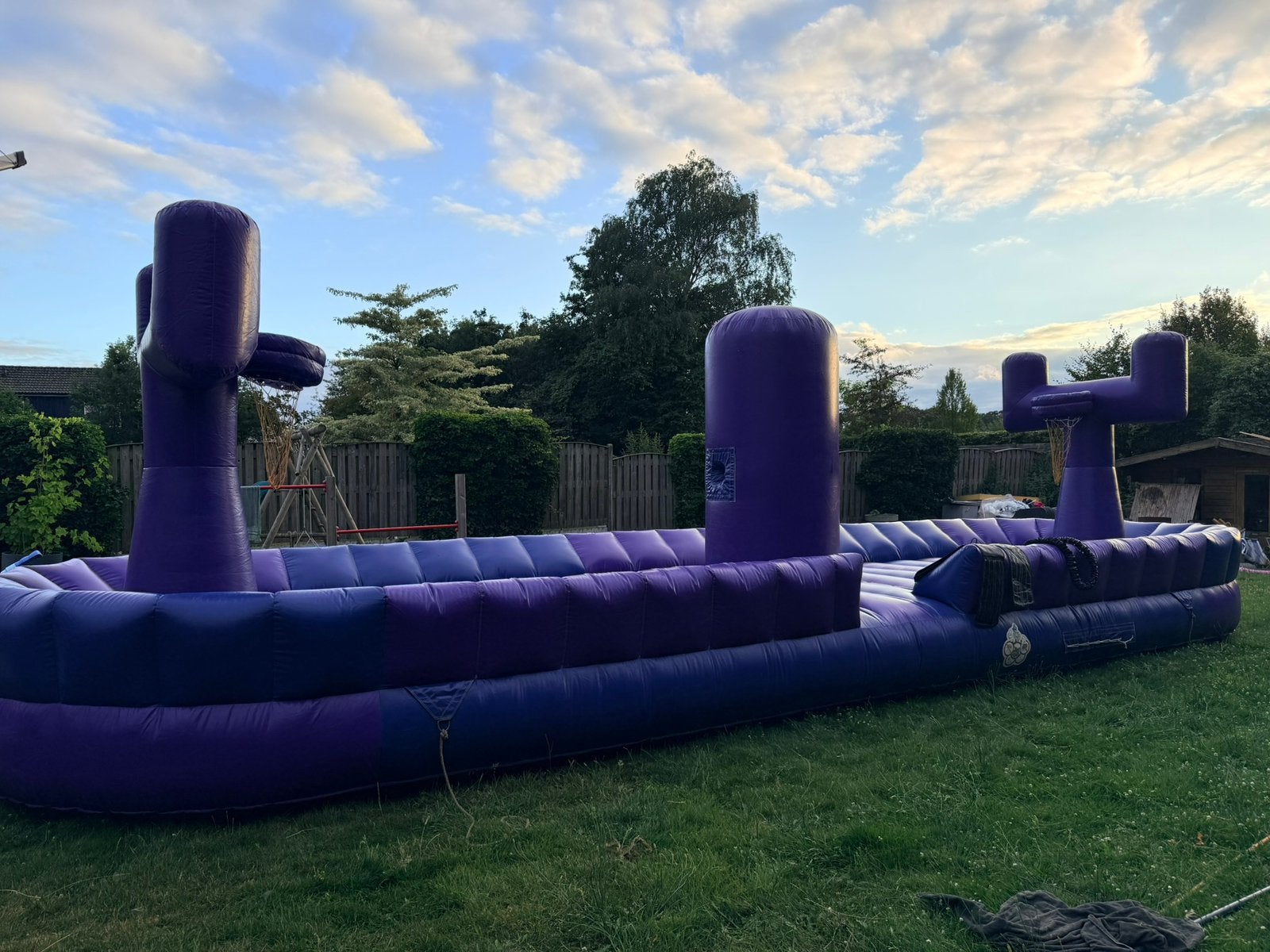 Groot springkussen te koopte bungeeball bungeerun basketbal, Ophalen, Gebruikt, Overige