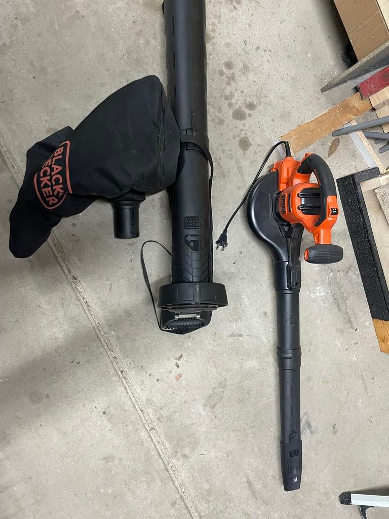 Black+Decker bladblazer en zuiger, Ophalen, Gebruikt, Handgedragen, Met opvangzak