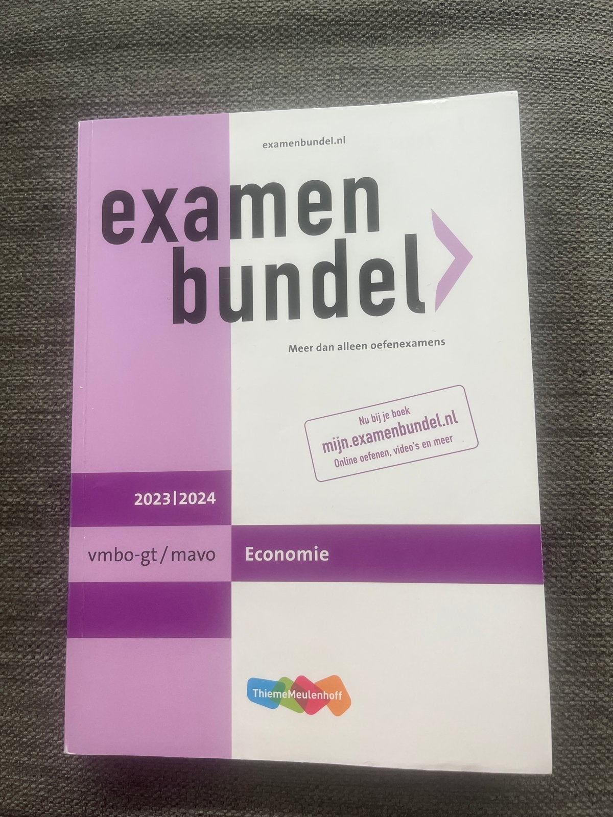 Examenbundel vmbo-gt/mavo Economie 2023/2024, Ophalen of Verzenden, Gamma, Zo goed als nieuw, Overige niveaus
