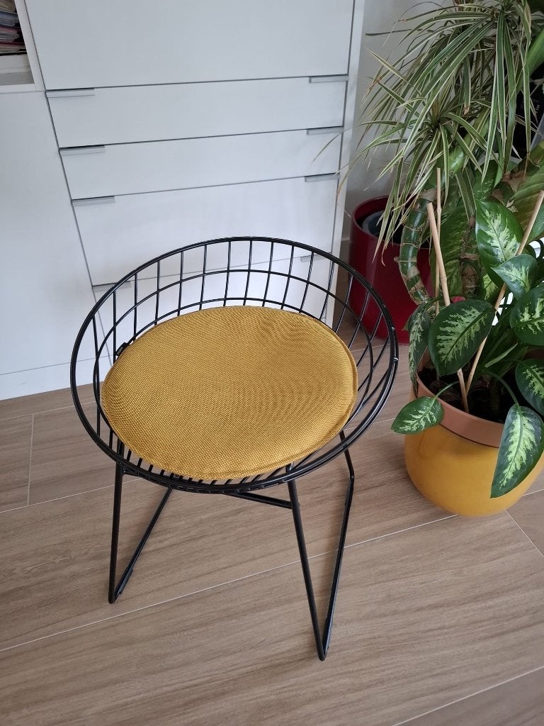 Pastoe KM05 Wire Stool incl, seatpad, Ophalen, Zwart, Design, Zo goed als nieuw