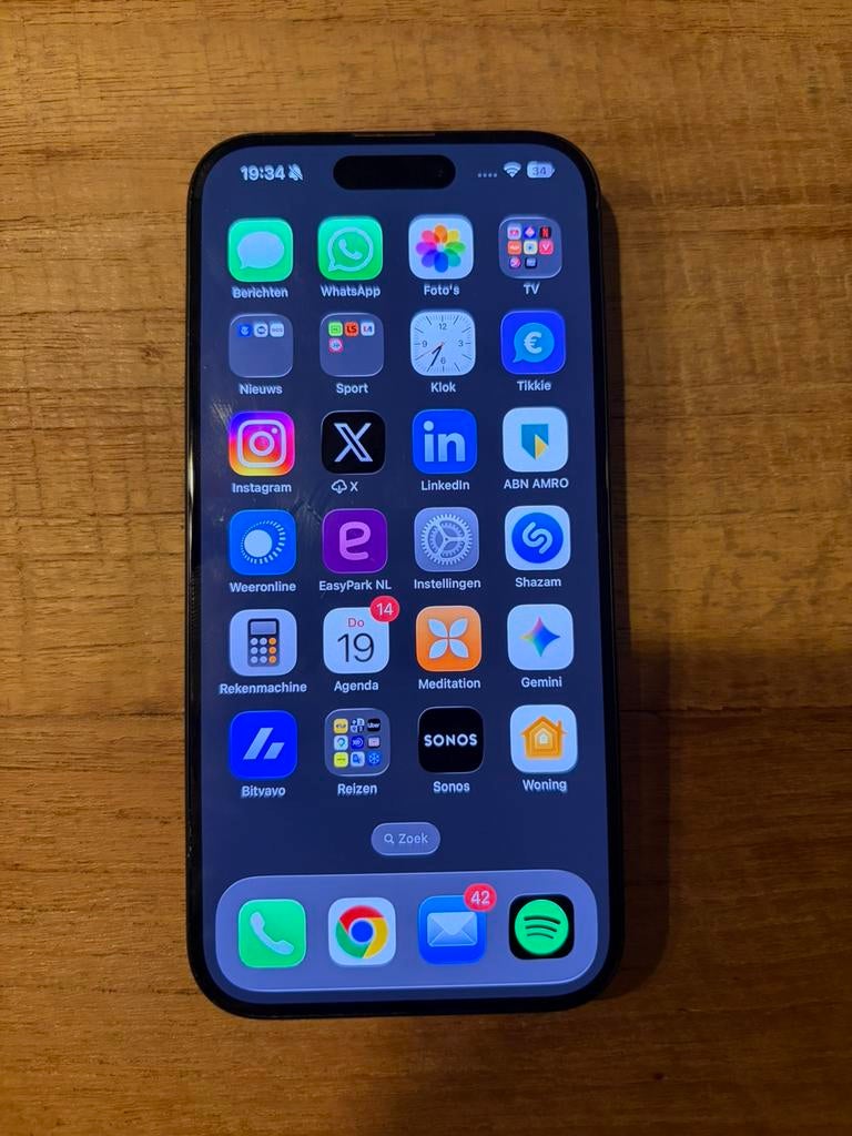 Iphone 15 pro - 128gb- als nieuw!, Ophalen, 128 GB, Zwart, Zo goed als nieuw