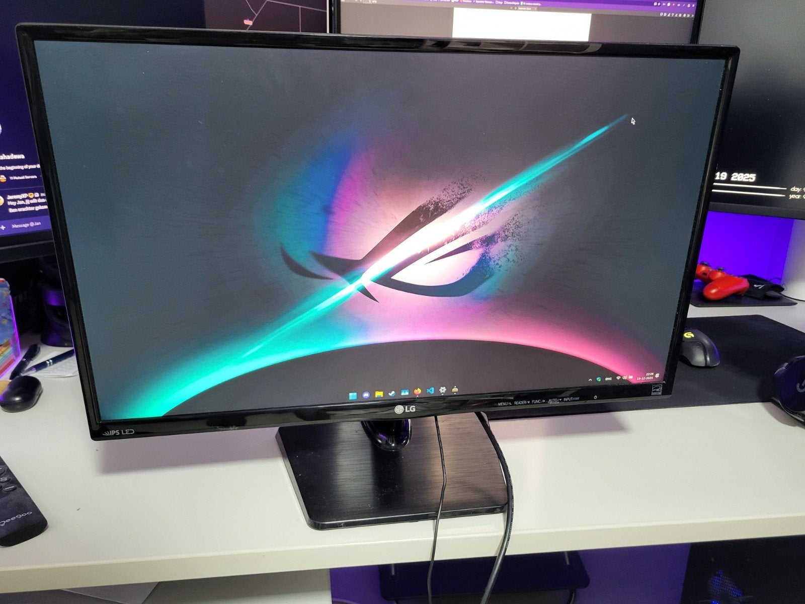 LG 24 inch monitor, 1080p, 60hz, IPS, Gebruikt, IPS, LG Electronics, Full HD