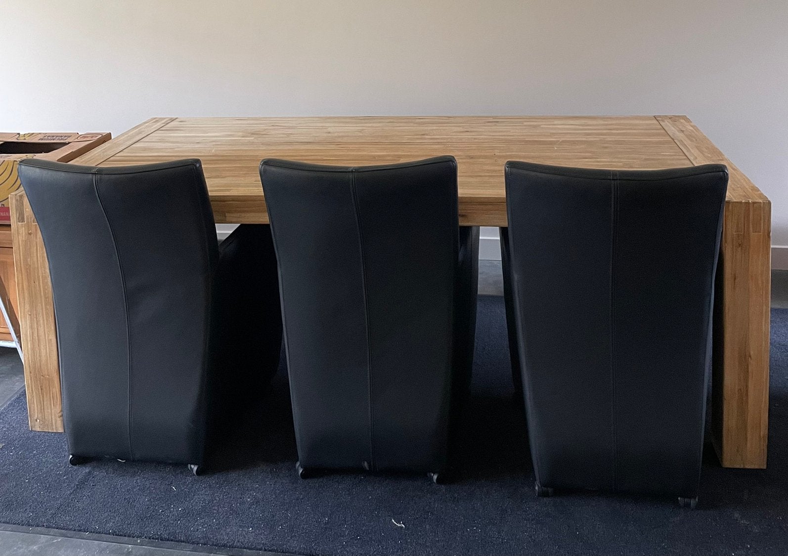 Eiken eettafel (220, 100), Ophalen, Rechthoekig, 200 cm of meer, 100 tot 150 cm