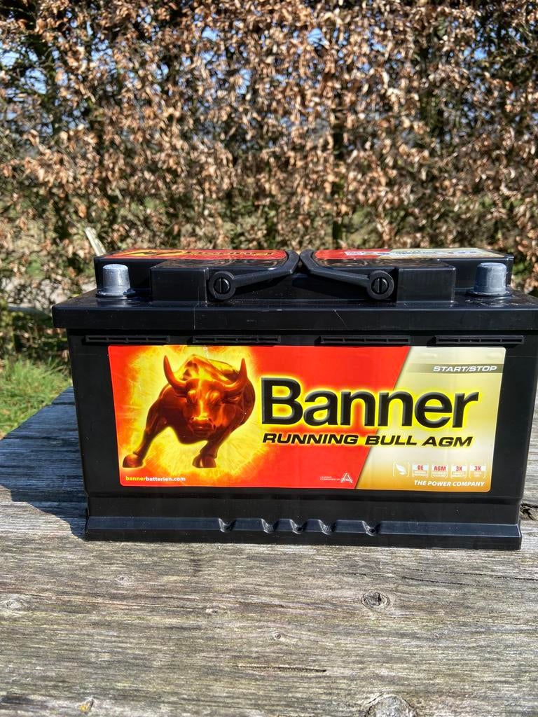 Accu Banner 80Ah. 12Volt start/stop, Ophalen, Gebruikt