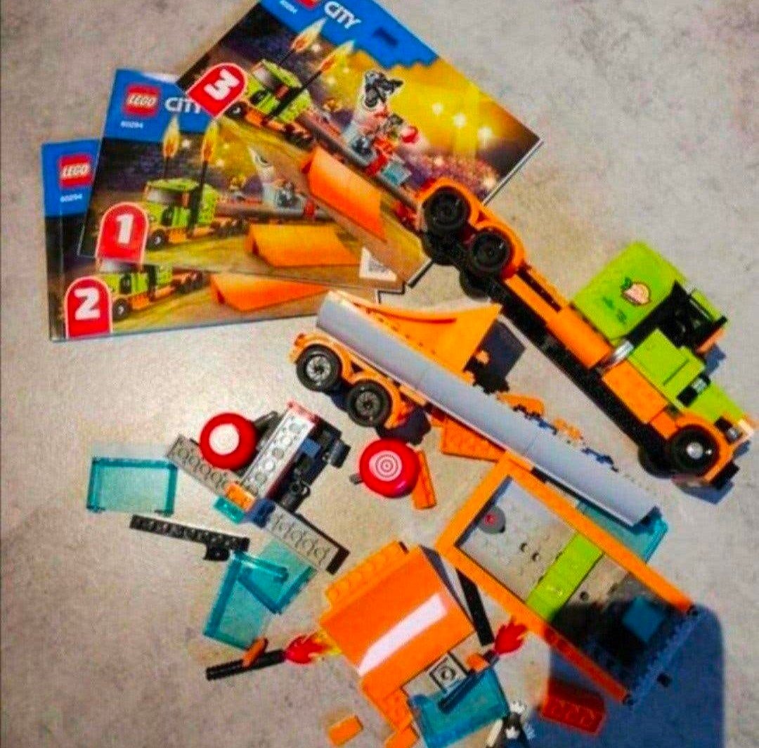 Lego City 60254 Transport Vrachtwagen met Minifiguren, Ophalen of Verzenden, Gebruikt, Complete set, Lego