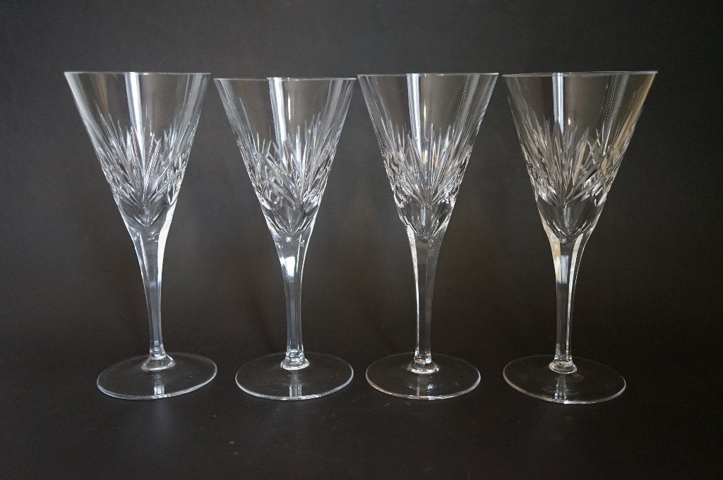 vintage geslepen champagne 4x glas Nachtmann Nierstein, Antiek en Kunst, Ophalen of Verzenden