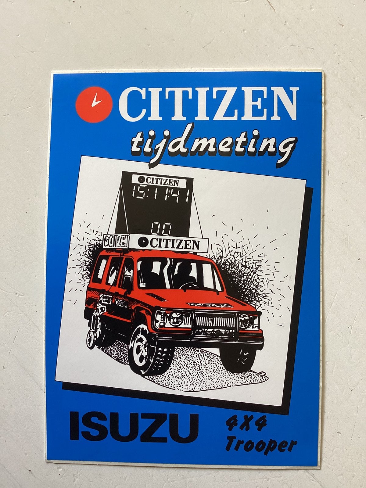 Sticker Citizen tijdmeting ISUZU 4x4 Trooper, Verzenden, Zo goed als nieuw, Merk
