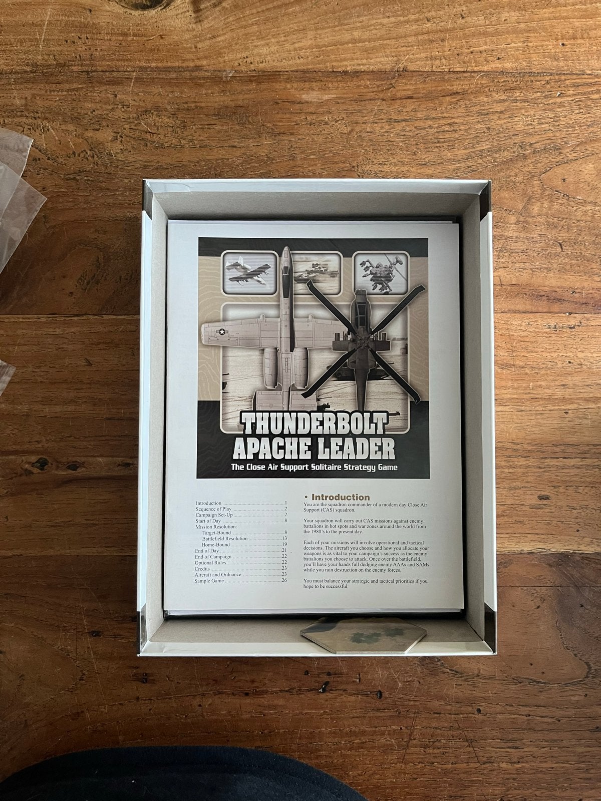 Thunderbolt Apache Leader - Solitaire Strategie Spel, Een of twee spelers, Ophalen of Verzenden, Zo goed als nieuw