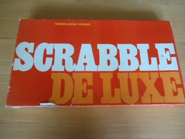 Scrabble de luxe, Hobby en Vrije tijd, Gezelschapsspellen | Bordspellen, Een of twee spelers, Ophalen of Verzenden, Gebruikt