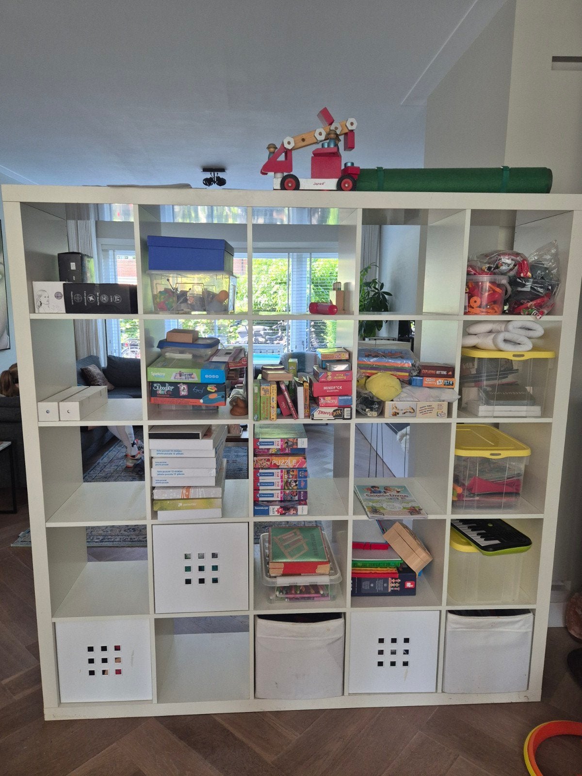 Roomdivider Expedit Ikea 25 vakken (te koop zonder inhoud), Ophalen, Gebruikt, 25 tot 50 cm, 150 tot 200 cm