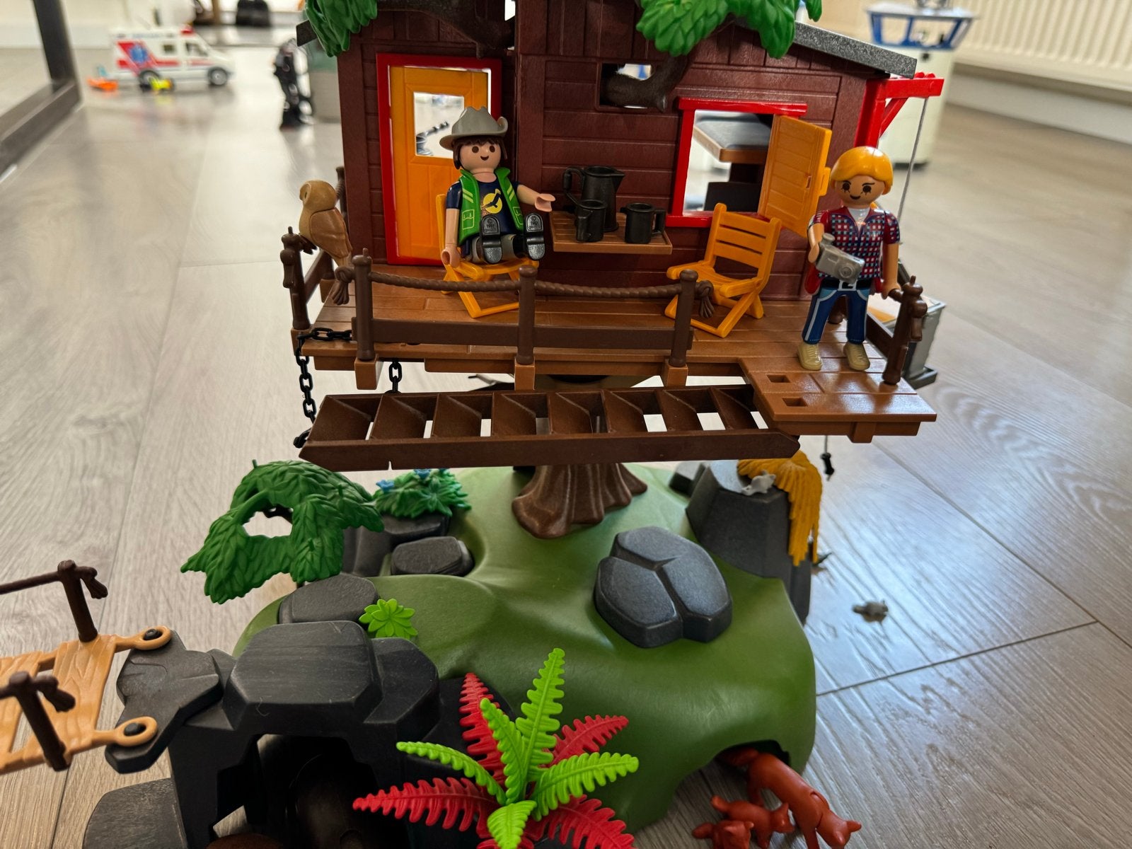 Playmobil Wild Life Boomhut 5557, incl doos en boekje., Ophalen, Wild life, Gebouw, Complete set