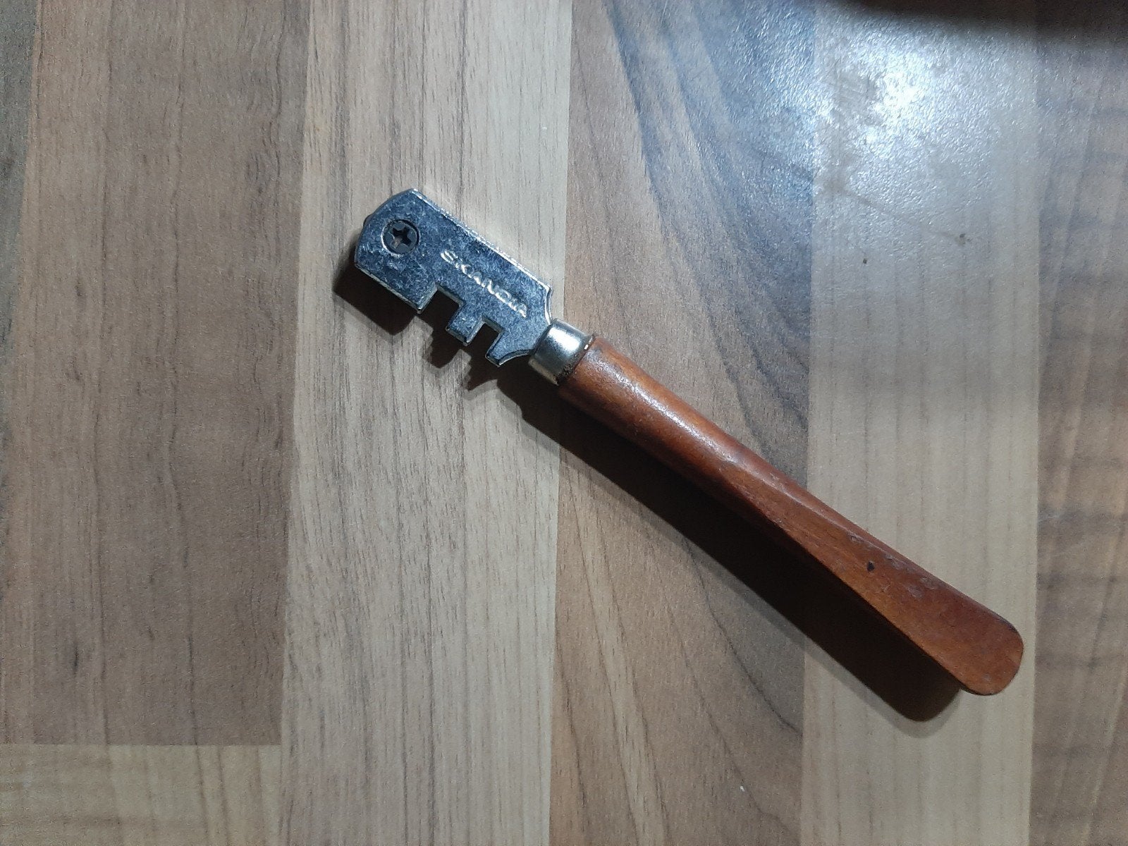 Skandia Glassnijder met houten handvat, Ophalen of Verzenden, Gebruikt