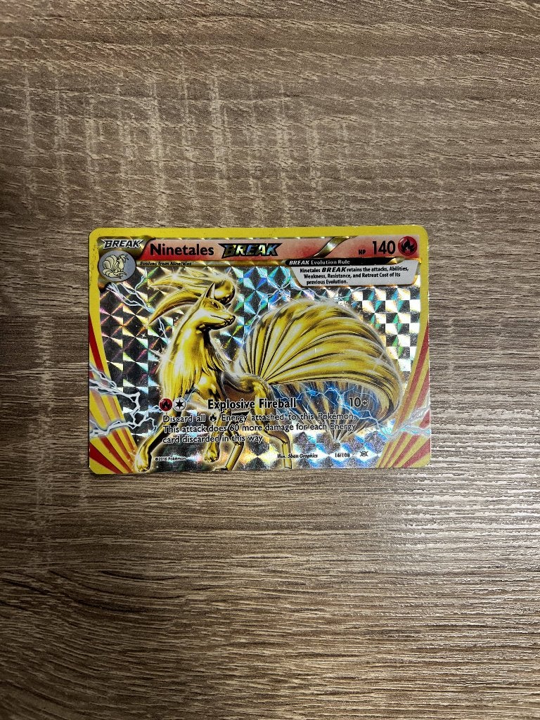 Ninetales BREAK 16/108 uit XY Evolutions, Ophalen of Verzenden, Gebruikt, Losse kaart, Foil